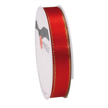 Dekoband Broadway, B: 15mm L: 4m, Rot