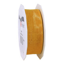 SALE Organzaband Sheer, Breite 25mm, Lnge 25m, Gold