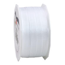 Schleifenband Europa, Breite 10mm, Lnge 50m, Wei