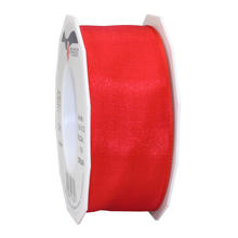 SALE Seidenband Dream, mit Drahtkante, Breite 40mm, Lnge 20m, Rot