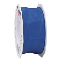 SALE Seidenband Dream, mit Drahtkante, Breite 40mm, Lnge 20m, Royalblau