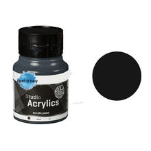 PAINT IT EASY Studio Acrylfarbe, Akademie Qualitt, 1000 ml, Schwarz