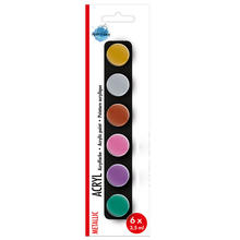 Paint it Easy Acrylfarben-Set METALLIC, 6 x 3,5ml