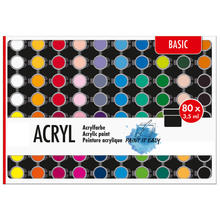 Paint it Easy Acrylfarben-Set BASIC, 80 x 3,5ml