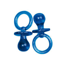NEU Schnuller / Kunststoffanhänger, 2 cm, 10 Stück, Blau