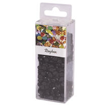 Rayher Pailletten gewlbt, waschbar, 6mm , 4000 Stck, schwarz