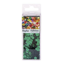 Rayher Pailletten gewlbt, waschbar, 6mm , 4000 Stck, blaugrn