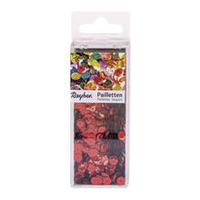 Rayher Pailletten gewlbt, waschbar, 6mm , 4000 Stck, rot