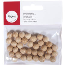 Rayher Rohholz-Kugeln, 35 Stck, 10 mm , ungebohrt