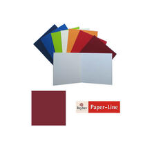 SALE Karte quadratisch, 135x270 mm, 5 St., bordeaux