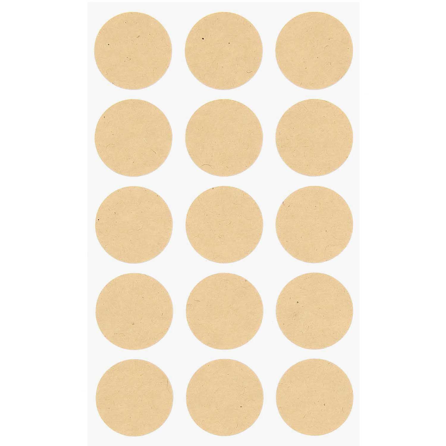 NEU Kraftpapier Sticker Rund, 4 Blatt