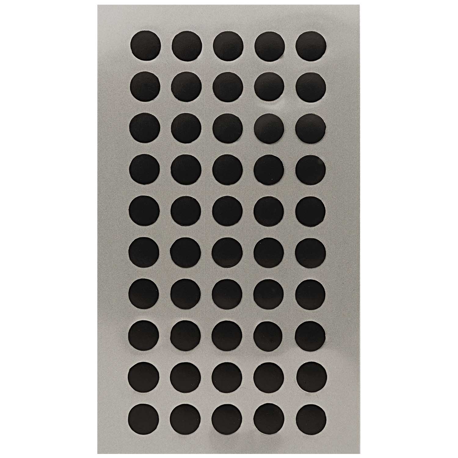 NEU Office Sticker, schwarze Punkte, 8 mm, 4 Blatt