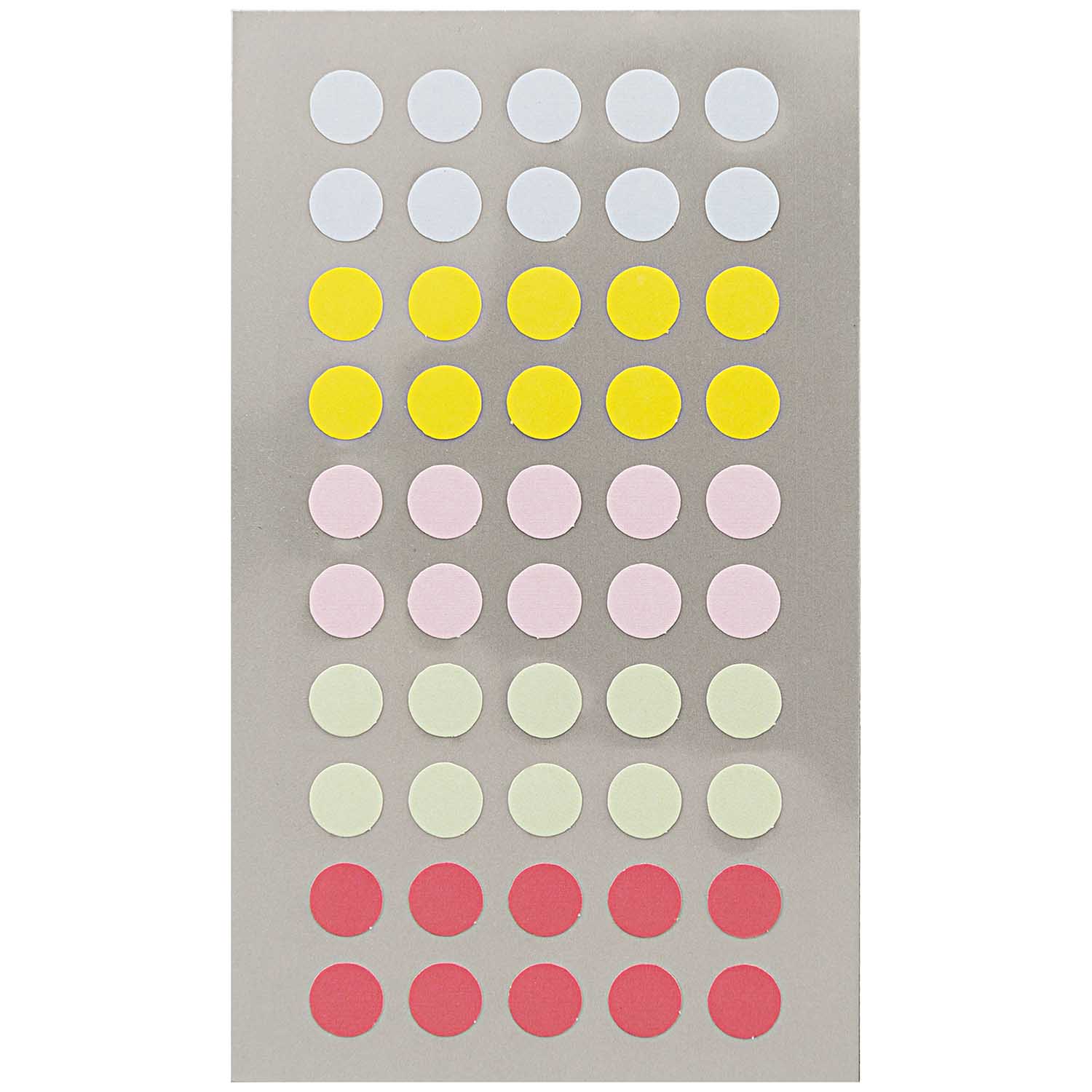NEU Office Sticker, pastell Punkte, 8 mm, 4 Blatt