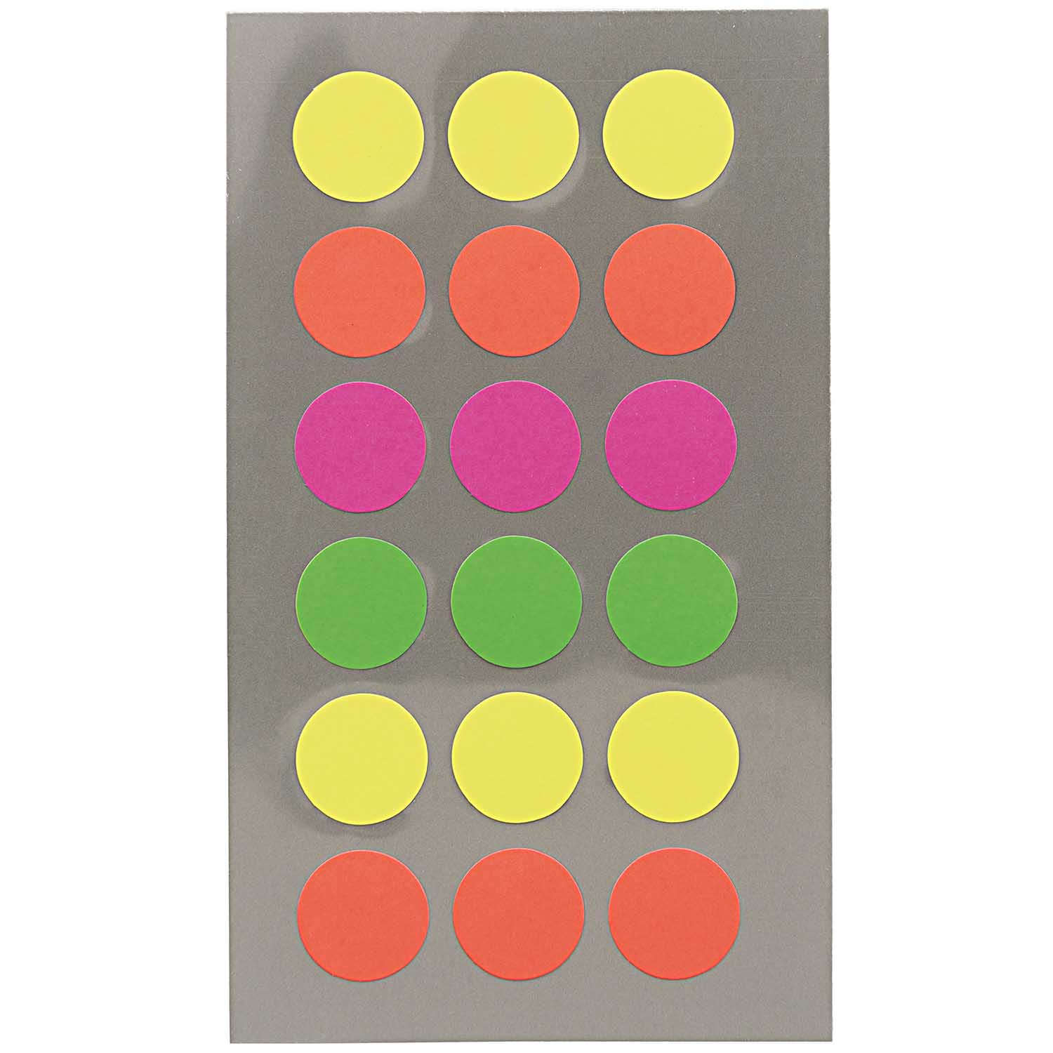 NEU Office Sticker, neon Punkte - Verschiedene Größen