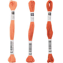 Sticktwist, 8 Meter, Farbe: Terracotta - Verschiedene Farbschattierungen