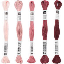 Sticktwist, 8 Meter, Farbe: Altrosa - Verschiedene Farbschattierungen