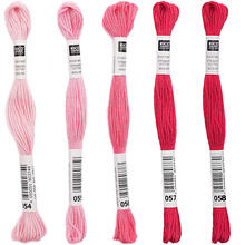 Sticktwist, 8 Meter, Farbe: Rosa - Verschiedene Farbschattierungen