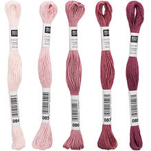 Sticktwist, 8 Meter, Farbe: Weinrot - Verschiedene Farbschattierungen