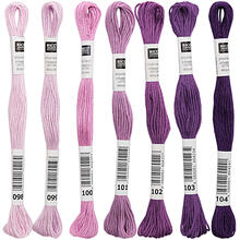 Sticktwist, 8 Meter, Farbe: Flieder - Verschiedene Farbschattierungen