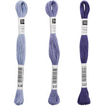 Sticktwist, 8 Meter, Farbe: Lavendel - Verschiedene Farbschattierungen
