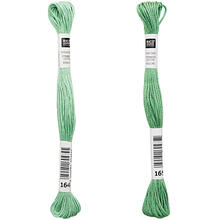 Sticktwist, 8 Meter, Farbe: Blattgrün - Verschiedene Farbschattierungen