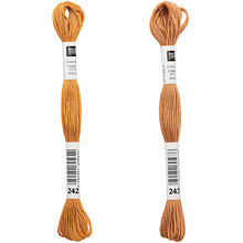 Sticktwist, 8 Meter, Farbe: Bronze - Verschiedene Farbschattierungen