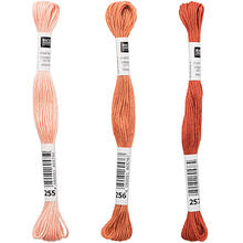 Sticktwist, 8 Meter, Farbe: Granatrot - Verschiedene Farbschattierungen