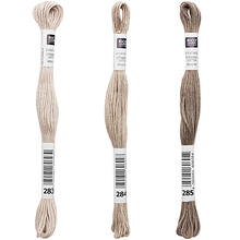 Sticktwist, 8 Meter, Farbe: Steingrau - Verschiedene Farbschattierungen