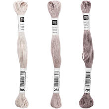 Sticktwist, 8 Meter, Farbe: Schiefer - Verschiedene Farbschattierungen