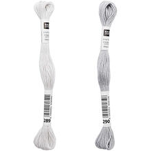Sticktwist, 8 Meter, Farbe: Hellgrau - Verschiedene Farbschattierungen