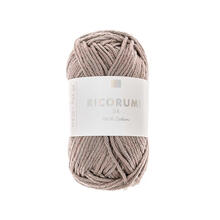 Ricorumi dk Hkelgarn, 100% Baumwolle, 25 g, Grau