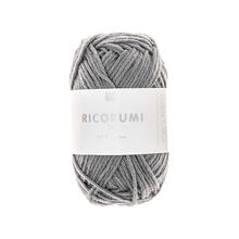 Ricorumi dk Hkelgarn, 100% Baumwolle, 25 g, Schiefer