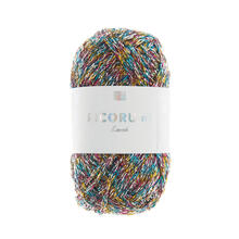 Ricorumi Lam Hkelgarn, 62% Polyester und 38% Polyamid, 10 g, Multicolor