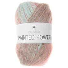 Creative Painted Power Strickgarn, 43% Polyacryl, 41% Polyester, 9% Polyamid, 7% Wolle, 100 g, Pastel