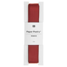 Satinband, 100% Polyester, Bordeaux, 16 mm x 3 m