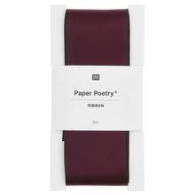 Satinband, 100% Polyester, Rosine, 38 mm x 3 m