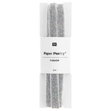 Glitzerband, 100% Polyester, Irisierend, 10 mm x 3 m
