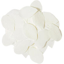 Krepp-Konfetti Rosenbltter, Wei, 20 g