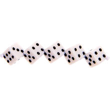 Kunststoff-Perlen Itoshii, Wrfel, 6 x 6 x 6 mm, 96 Stk, Classic Wei
