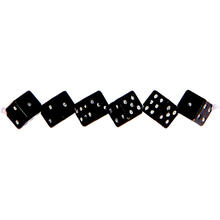 Kunststoff-Perlen Itoshii, Wrfel, 6 x 6 x 6 mm, 96 Stk, Classic Schwarz