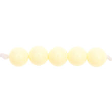 Kunststoff-Perlen, Itoshii, rund, 10 mm, 24 Stk, Off White