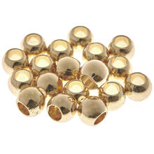 Metall Groloch-Perlen, Itoshii Ponii, Perle, 9 x 7 mm, 20 Stk, Gold