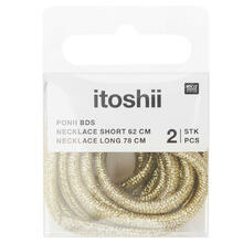 Ketten 2er Set, Itoshii Ponii, Schnrsenkel-Style, 62 cm und 78 cm - Verschiedene Farben