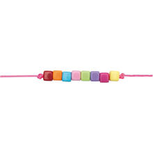 Kunststoff-Perlen, Wrfel Mix, 5 x 5 x 5 mm, 99 Stk, Multicolor