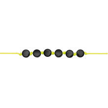 Kunststoff-Perlen, rund, 7 x 4 mm, 165 Stk, Schwarz