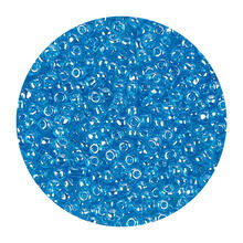 Rocailles-Perlen, 3,1 mm, 14 g, Trkis Irisierend