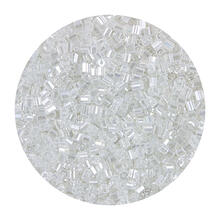 Rocailles-Perlen 2Cut, 2 mm, 14 g, Transparent