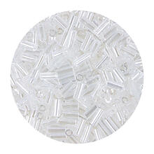 Rocailles-Perlen Stbchen, 6,75 mm, 14 g, Transparent