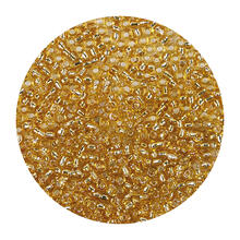 Rocailles-Perlen, 2 mm, 14 g, Gold