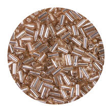 Rocailles-Perlen Stbchen, 6,75 mm, 14 g, Kupfer Glnzend